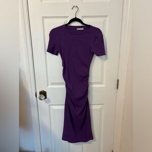 Zara purple skin tight dress